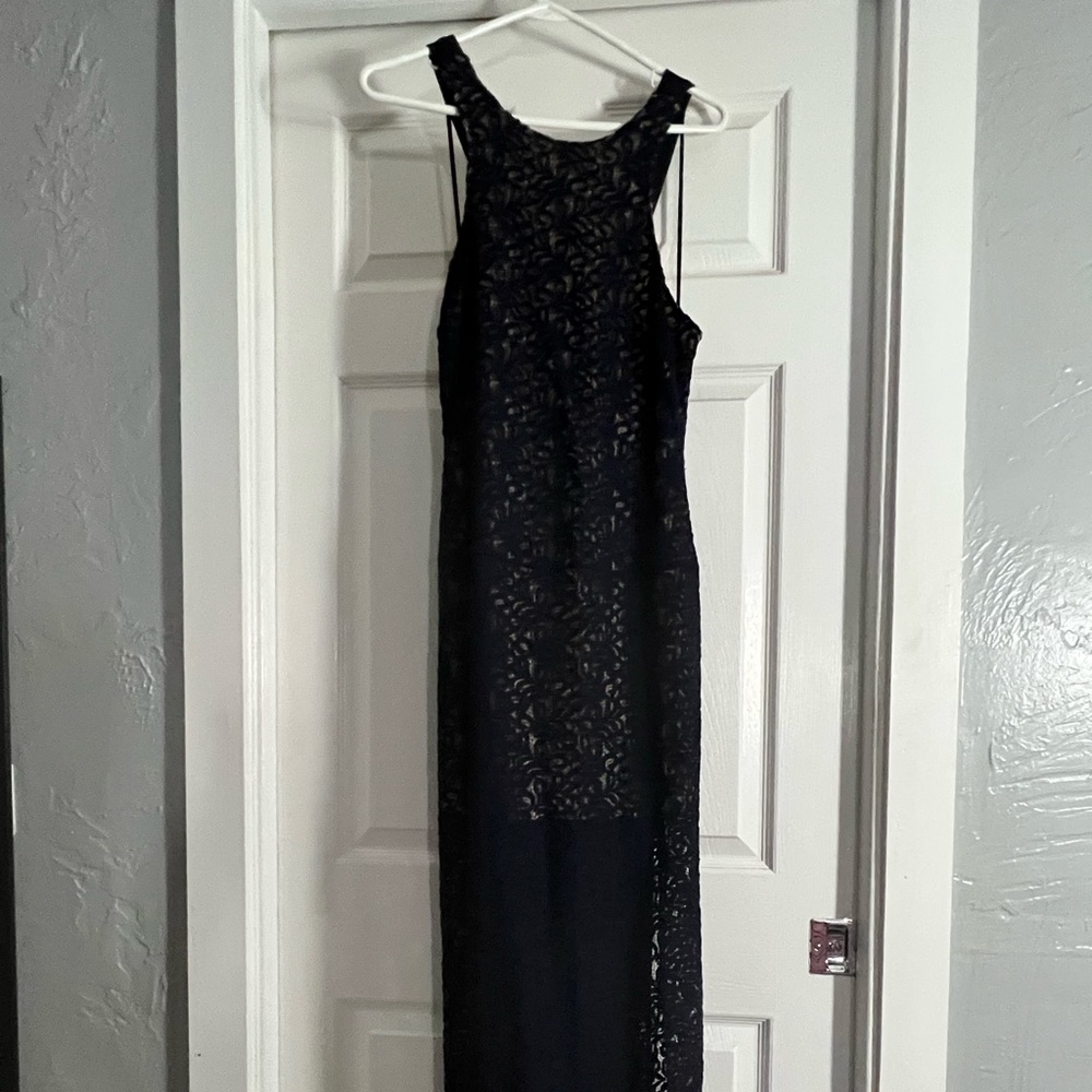 Long free people dress with slit up the side